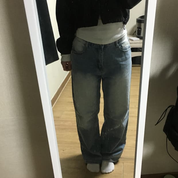 허리밴딩 연청 롱팬츠