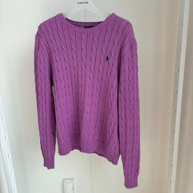 폴로 여성 꽈배기 라운드넥 니트 XL