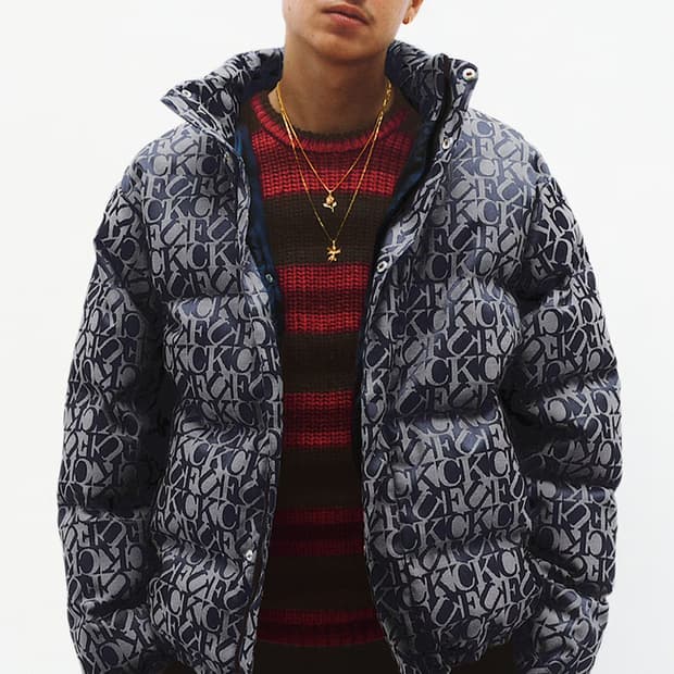 [M]슈프림 FUCK 자카드 패딩