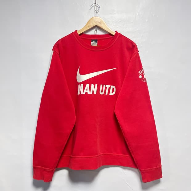 나이키 맨유 맨체스터 유나이티드 스우시 맨투맨 레드 빅사이즈