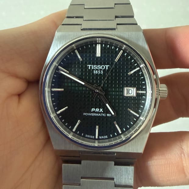 티쏘 prx 파워매틱 80 스틸 그린 40mm