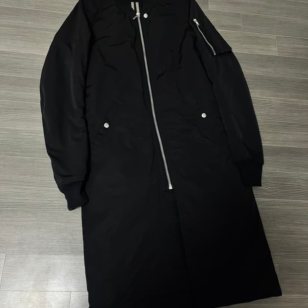 릭오웬스 / 패디드 플라이트 트렌치 코트 / XS