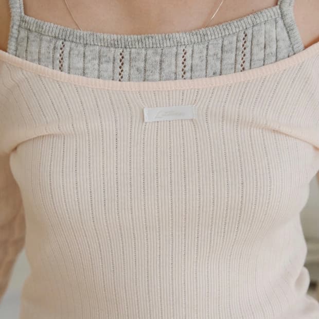 레터프롬문 레터즈 투웨이 슬림 티셔츠 ( 핑크 )