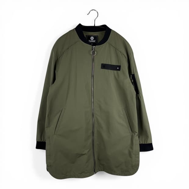 (95) 험멜 봄버 롱 자켓 카키