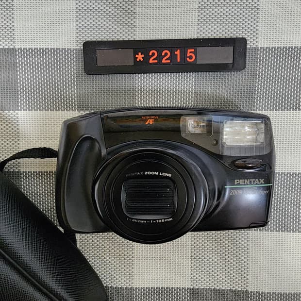 펜탁스 줌 105 슈퍼 필름카메라 파우치포함
