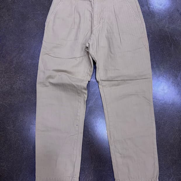 유니폼브릿지 클래식 헤링본 구르카 팬츠 베이지 M