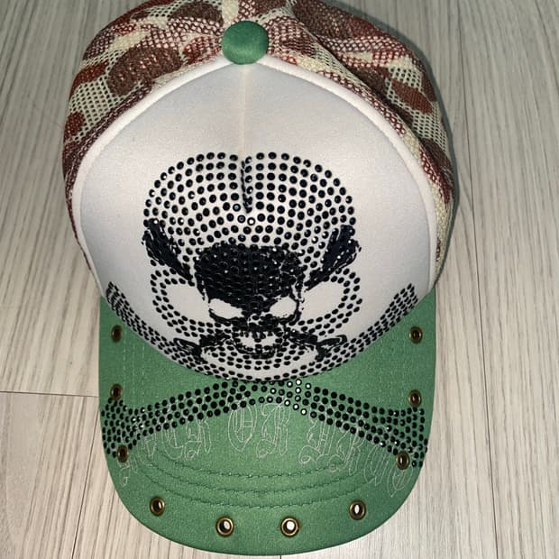 vintage skull cap