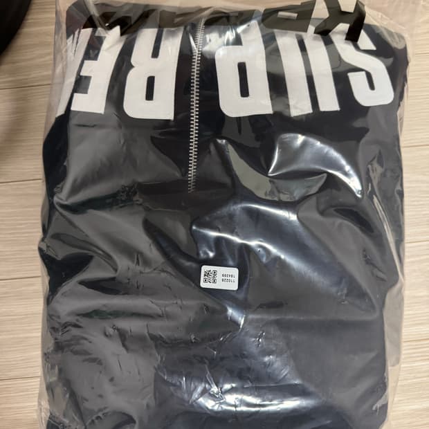 슈프림 아크 써멀 라인드 집업 후드 스웨트셔츠 블랙 - 24FW