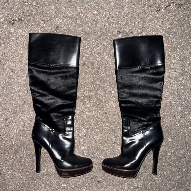 Gucci by Tom Ford Pony Hair High heels