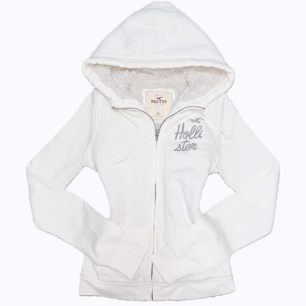 대대장 홀리스터 딱붙핏 양털 울프죠 후드집업 xs