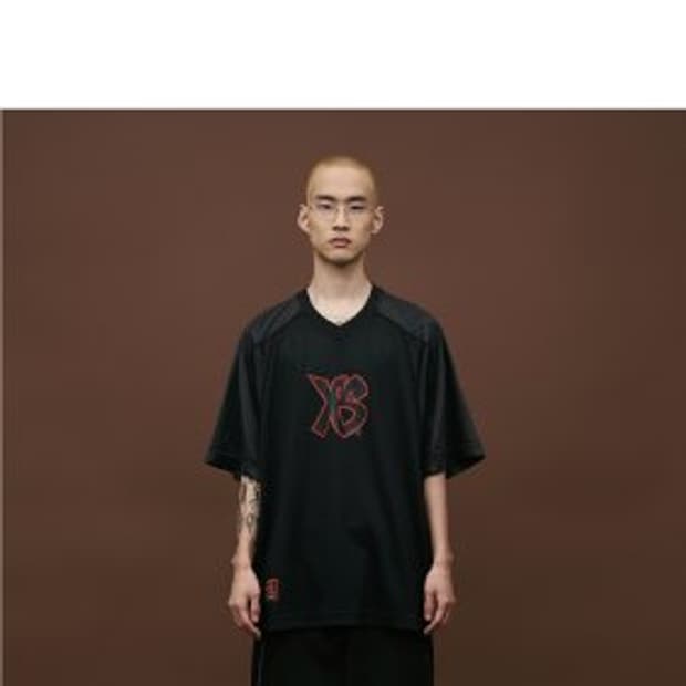 예스아이씨 사틴 풋볼 반팔티 M
