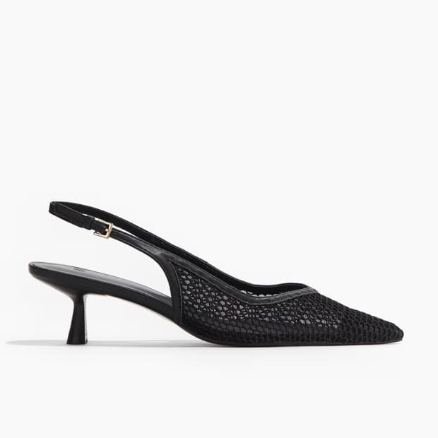 H&M mesh slingback heels EU36