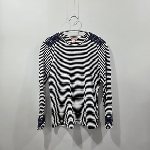 브룩스브라더스 우먼 스트라이프 롱슬리브 S