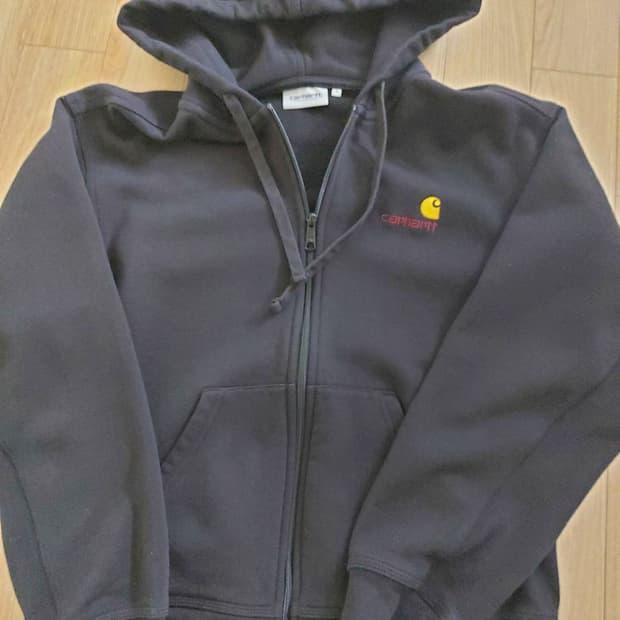 칼하트 후드집업 블랙