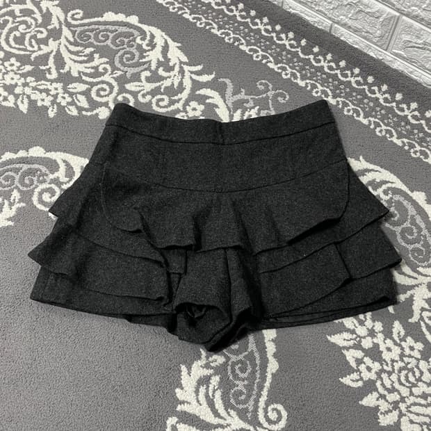 질 스튜어트 울 프릴 미니 스커트