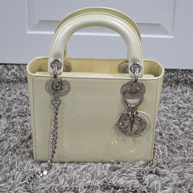 디올 레이디디올 레이디백 미니 애나멜 은장