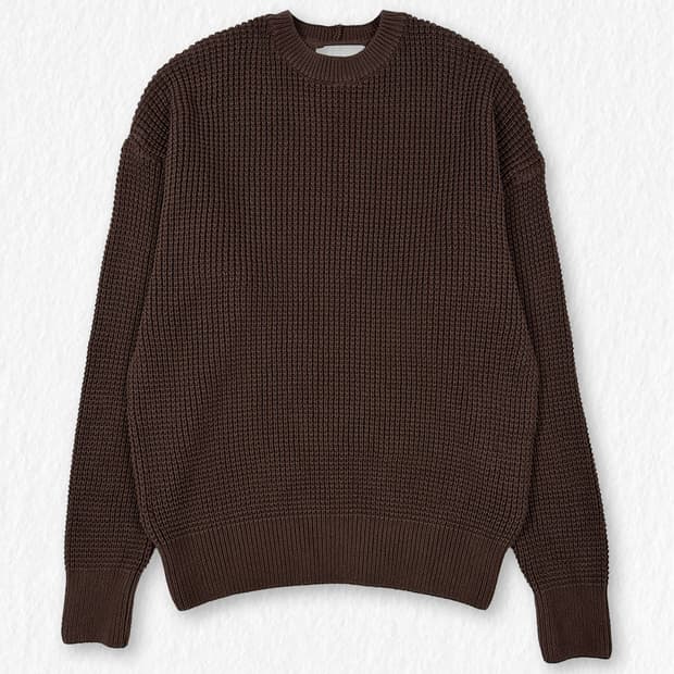 니티드 니트 브라운