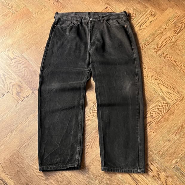 [38]리바이스 550 릴렉스핏 흑청 데님 팬츠