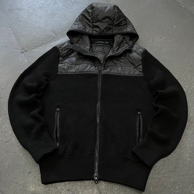 폴로 랄프로렌 미리노 울 후드집업 자켓 100