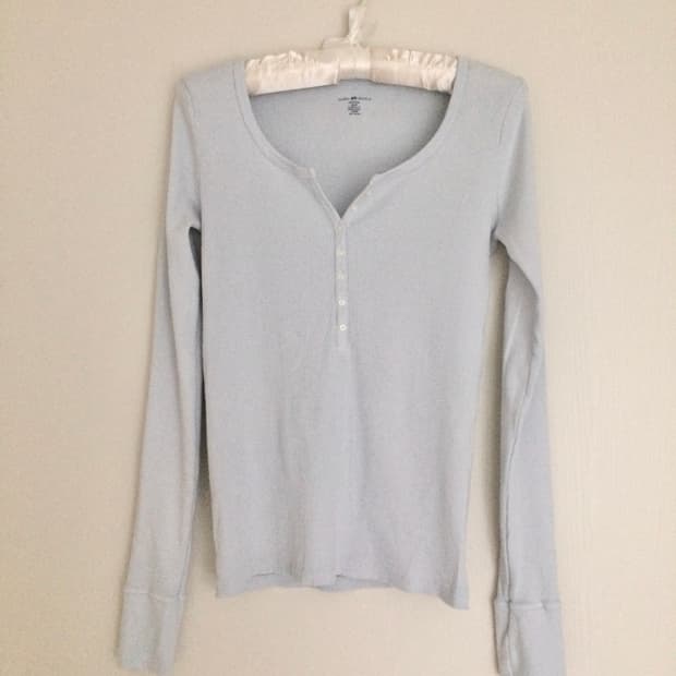 브랜디멜빌 젤리 리브드 탑 하늘색 베이비블루