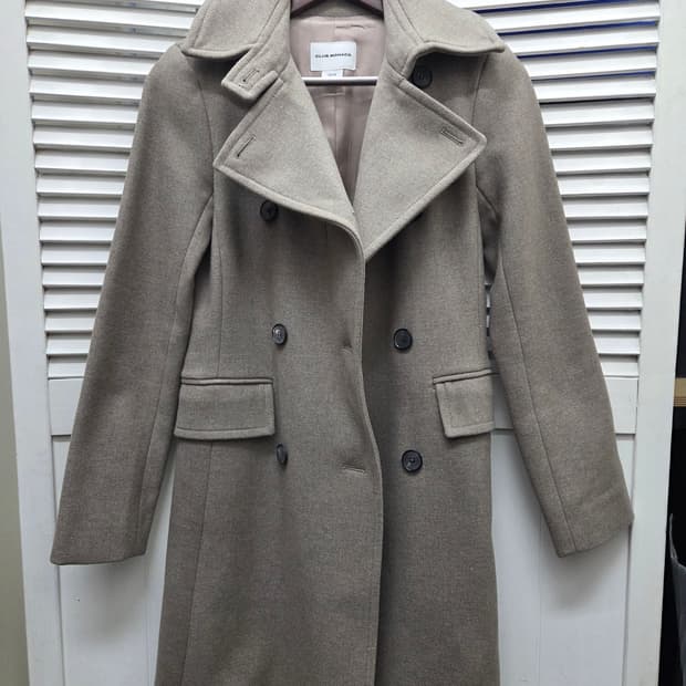 클럽모나코 울캐시미어 더블 코트
