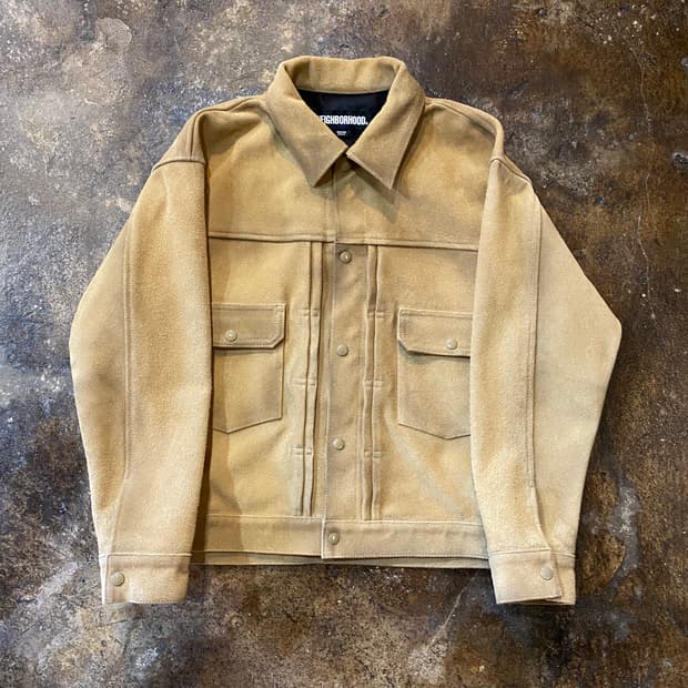 (M) Neighborhood 스웨이드 에이징 자켓