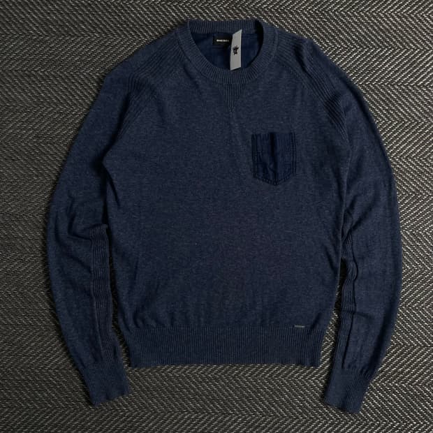 디젤 y2k 아카이브 포켓 디테일 니트o 3466