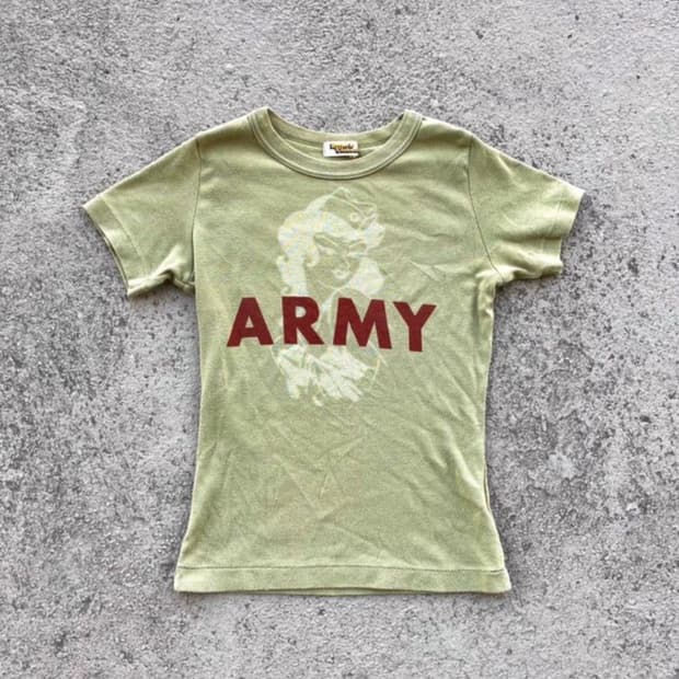 HYSTERIC GLAMOUR green vintage top