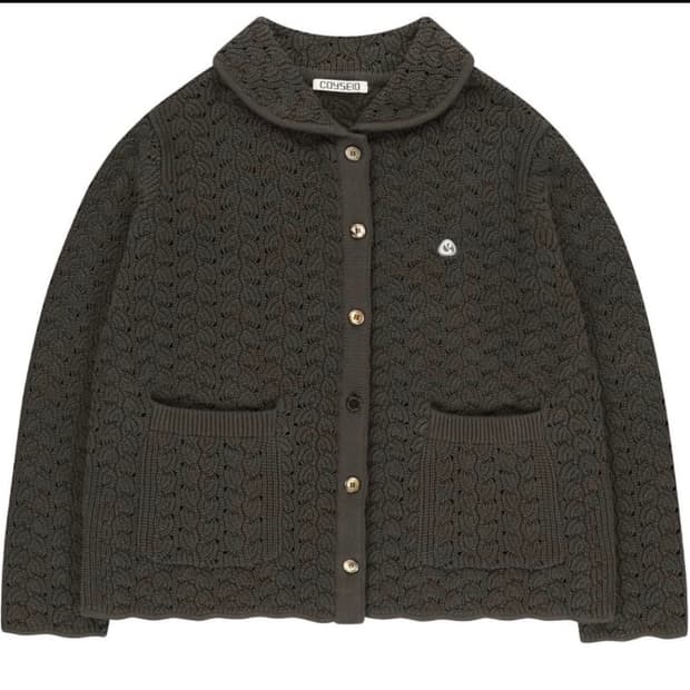 COYSEIO WAVE KNIT CARDIGAN 코이세이오 가디건
