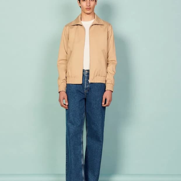 산드로 블루종 봄버자켓 100사이즈