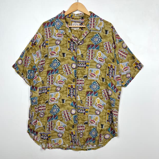 Australia vtg 하와이안 셔츠