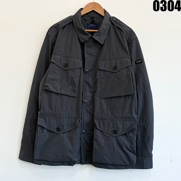 폴로 랄프로렌 필드 자켓 XL 0304 지퍼 뒷판 사진참고