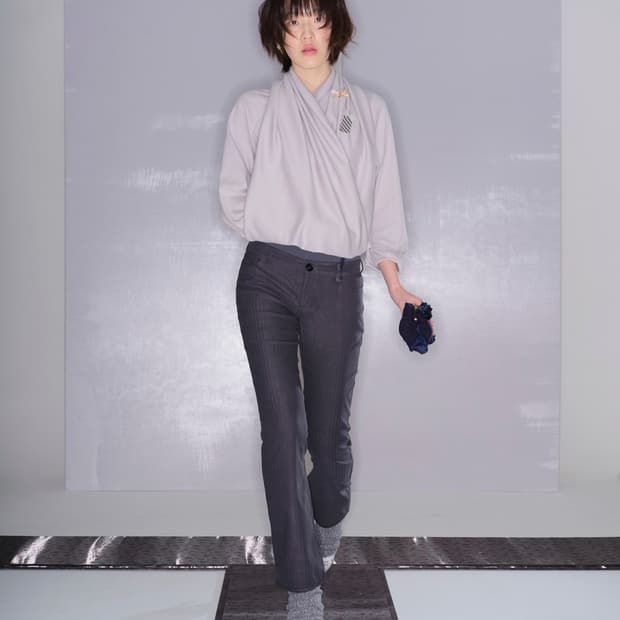 키야기chiyagi 헤링본팬츠 차콜 M (품절상품)