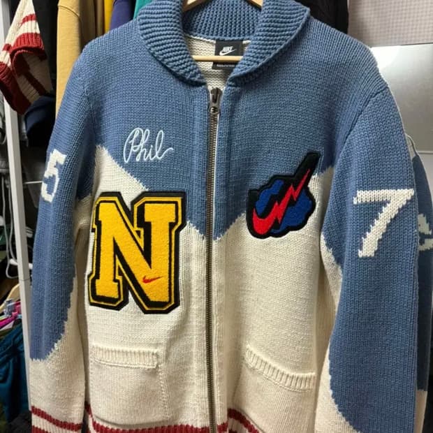 나이키 필나이트 프로클럽  스웨터 니트 집업  BV4615-110