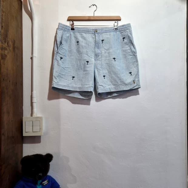 폴로 팜 트리 샴브레이 프렙스터 쇼츠 (Polo Short)