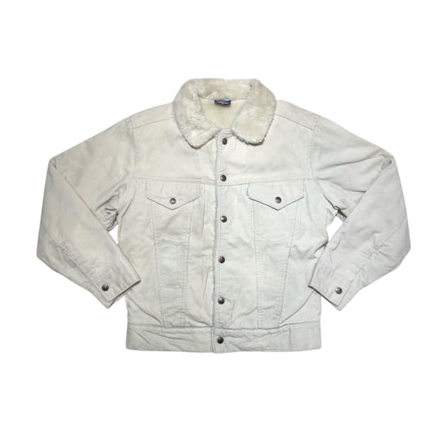 빅존 화이트 퍼 자켓 