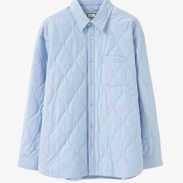 우영미 패디드 스트라이프 자켓 (미사용 새제품 백화점)