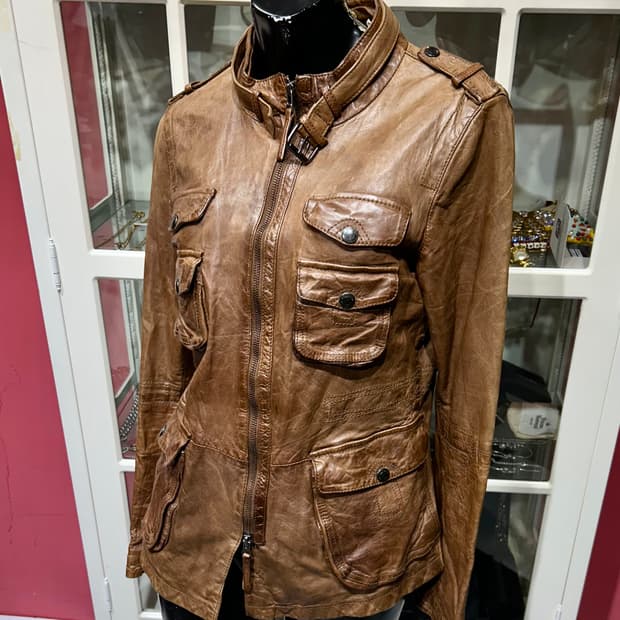 vanquish leather jacket 밴퀴시 램스킨 레더 자켓
