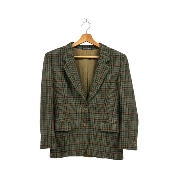 (W-ML) 레이 빔즈 영국제 울 체크 블레이저 OB-004