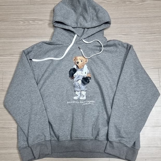 폴로 랄프로렌 복싱 베어 후드티 회색 새제품(L)