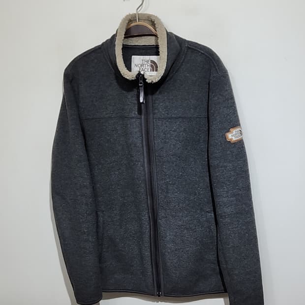 (100) 노스페이스 후리스 점퍼 차콜 플리스 자켓 
