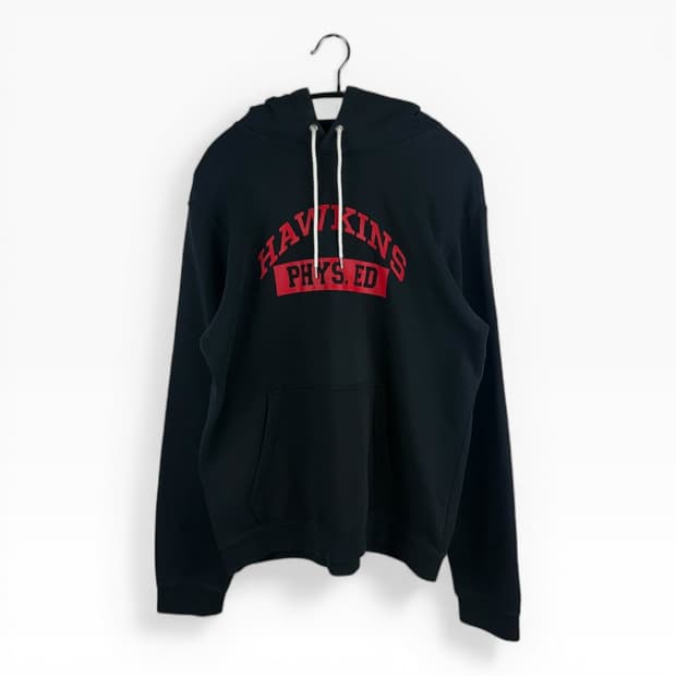 (무료배송)100) 나이키x기묘한 이야기 클럽 호킨스 후드 티 블랙