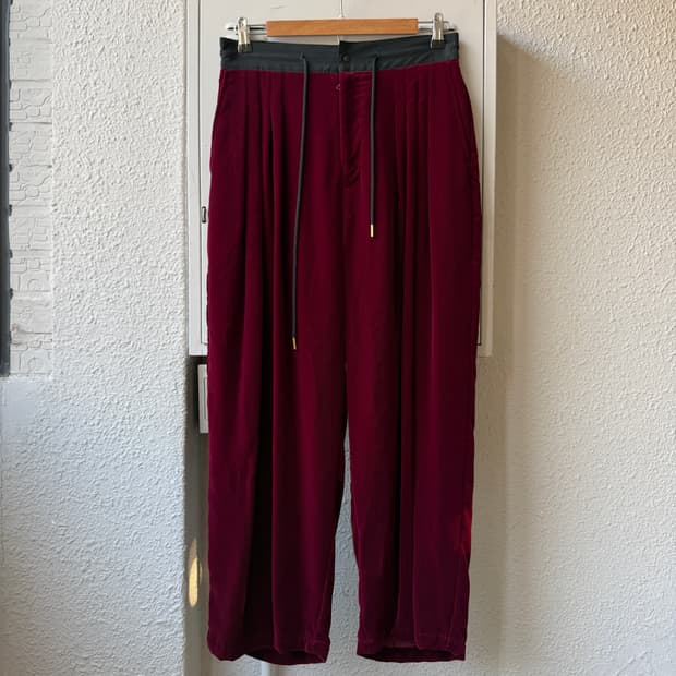 사스콰치패브릭스 벨벳 와이드팬츠 M(-32in)