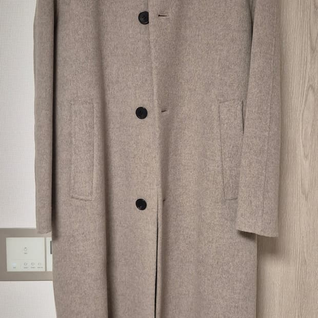 한섬 DKNY 베이지색 롱 코트 L