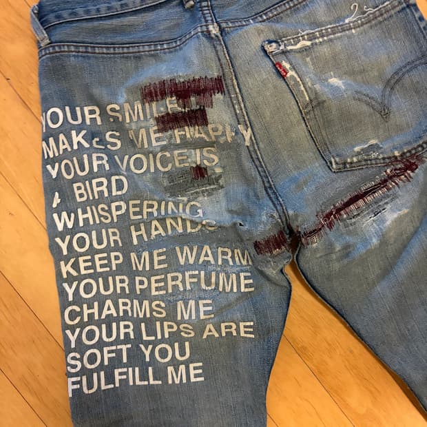 Junya x levis 01ss poem jeans