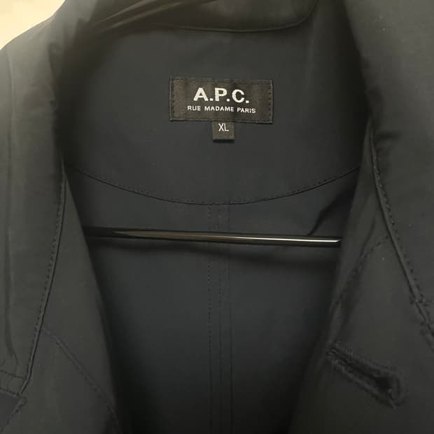 apc 아페쎄 나일론 셔츠 네이비 xl 100-105