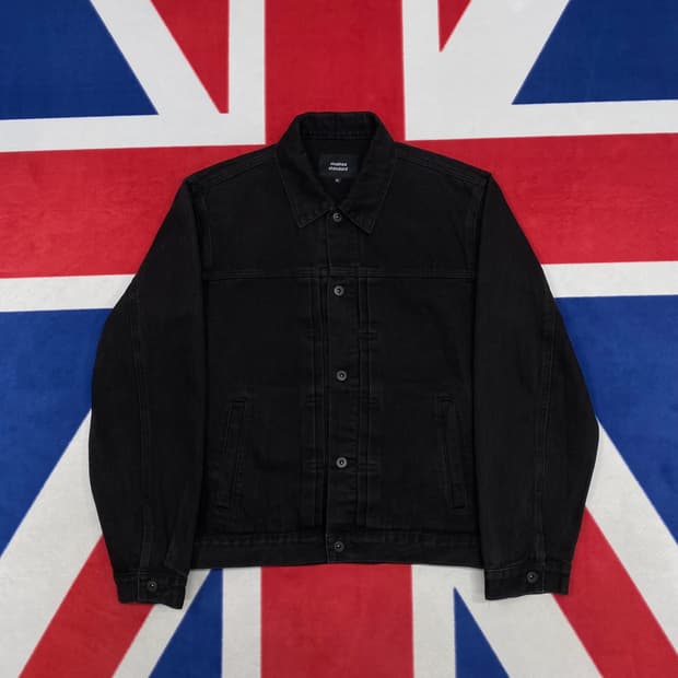 무탠다드 흑청 트러커자켓 XL 