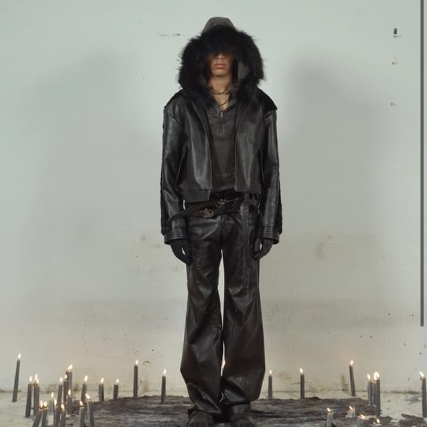 에이시넥틱스 레더 팬츠 s