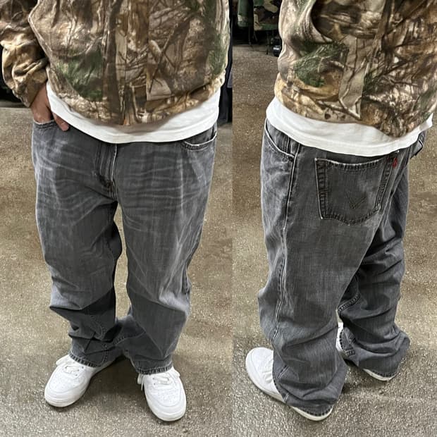00s Levis559 그레이 워싱진 (36”)