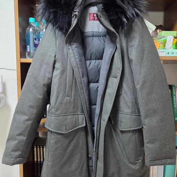 마에스트로 알베로 까노니코 울 다운 코트 100 (후드탈착가능)